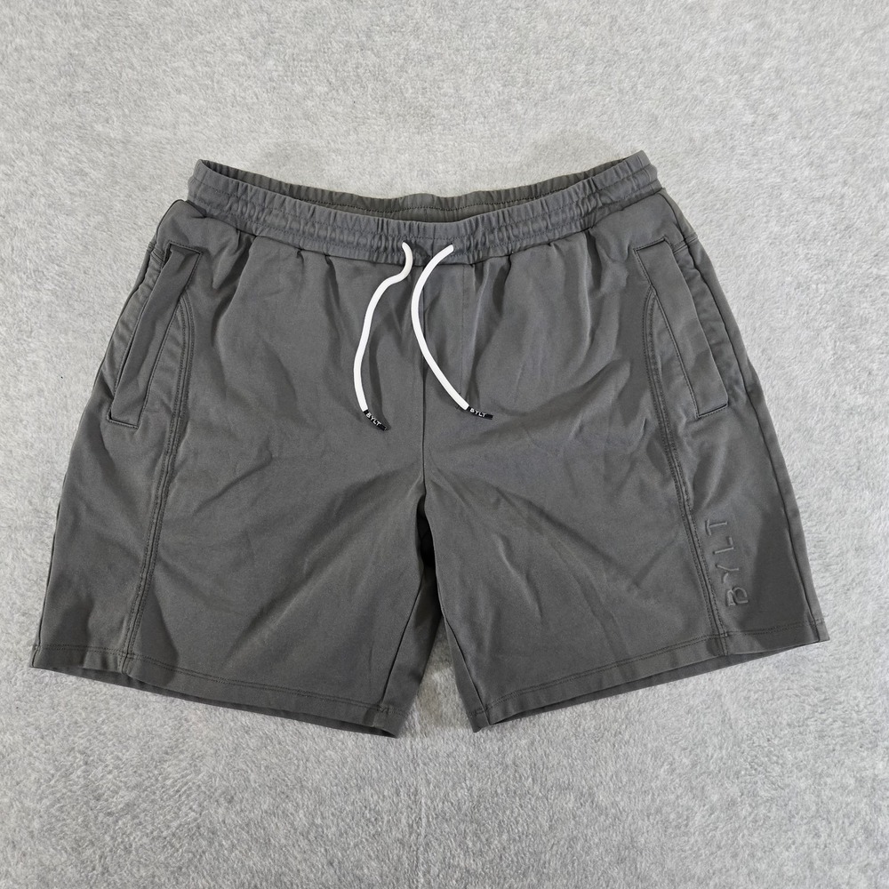 BYLT‎ Jogger Shorts Men's XL Grey Premium Basics Casual Stretch Athleisure 7"